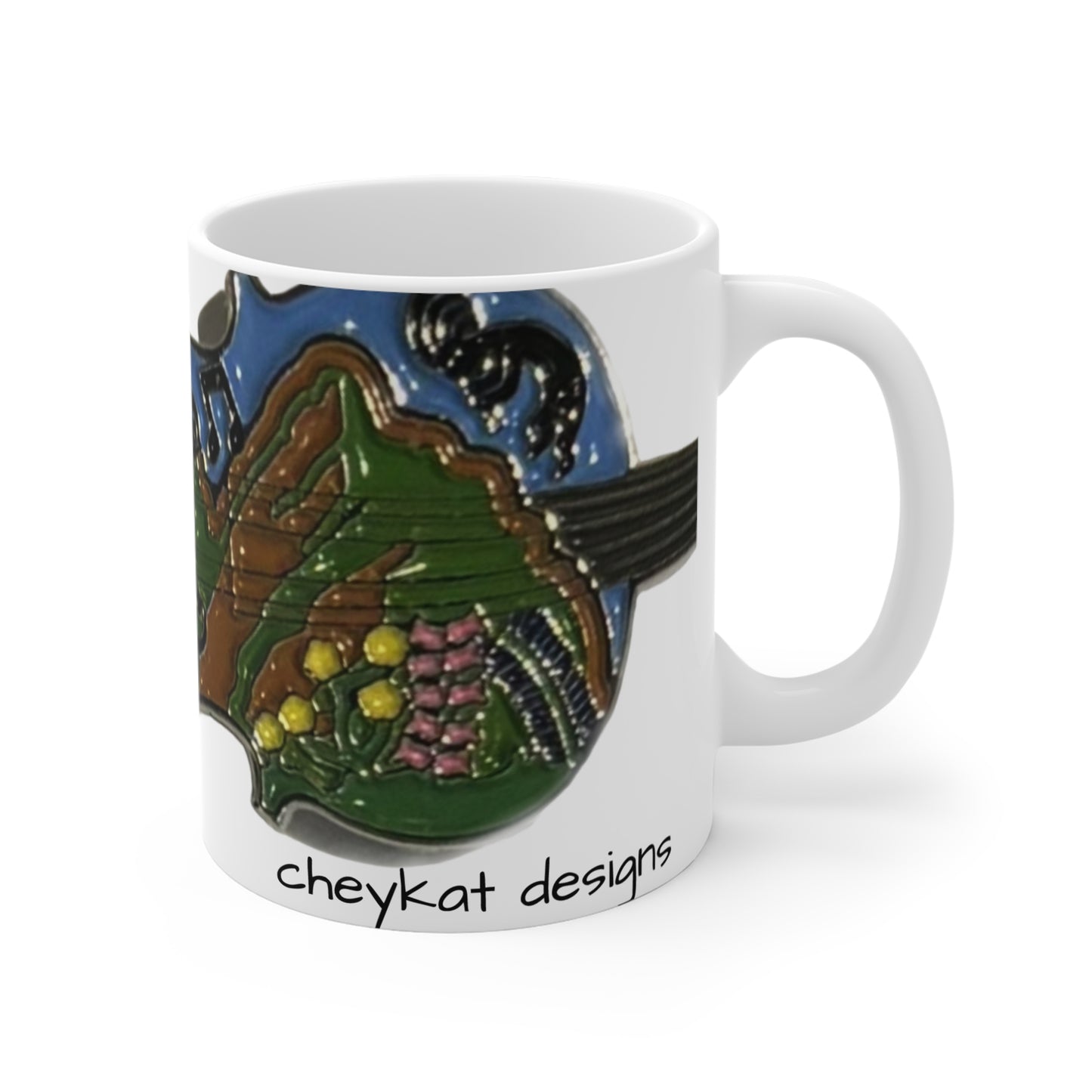Mug - Chris' violin pin design - 11oz